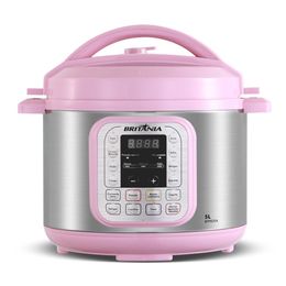 Panela de Pressão Rosa Britânia 5L Digital 11 Funções BPPE05