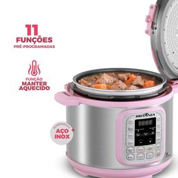 Panela de Pressão Rosa Britânia 5L Digital 11 Funções BPPE05