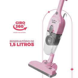 Aspirador de Pó Rosa Vertical Britânia 2 em 1 1400W BASE30