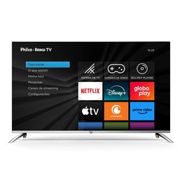 Smart TV 49” Philco LED Roku TV Dolby Áudio PTV49G7PR2CSB - Outlet