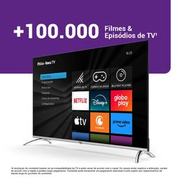 Smart TV 49” Philco LED Roku TV Dolby Áudio PTV49G7PR2CSB - Outlet