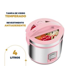 Panela de Arroz Elétrica Rosa Britânia 10 Xícaras BPAE10C