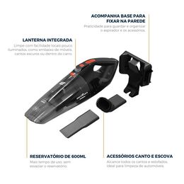 Aspirador de Pó Portátil Britânia Pó Água Bivolt 60W BASE01 - Outlet