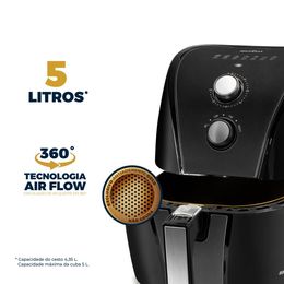 Air Fryer Britânia 5L Antiaderente Gold 1500W BAF45A - Outlet