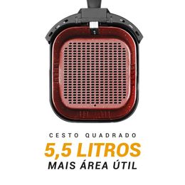 Air Fryer Philco 5,5L Revestimento Redstone 1500W PAF55B