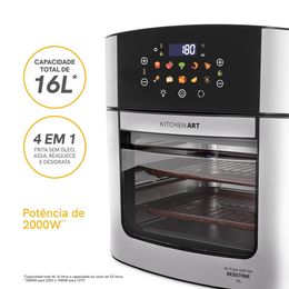 Air Fryer Kitchen Art 16L 4 em 1 com Espeto Rotisserie KAF16A - Outlet