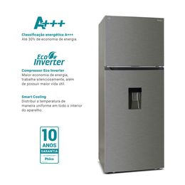Geladeira 413L Philco Eco Inverter Duplex Inox PRF501TI - Outlet