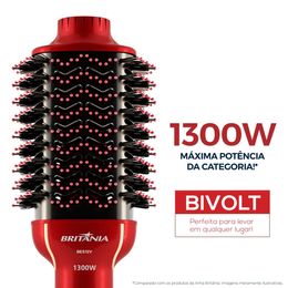 Escova Secadora Britânia Soft 4 em 1 1300W Bivolt BES12