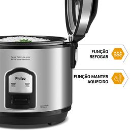 Panela de Arroz Elétrica Philco Inox 10 xícaras PH10P