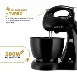 Batedeira Britânia Pérola 550 Turbo Tigela para 4,3L 500W