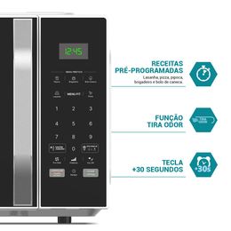 Micro-ondas Philco 25L Preto Função Tira Odor PM27 - Outlet