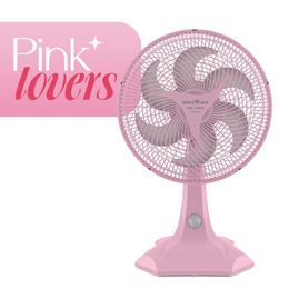 Ventilador Rosa 2 em 1 Britânia 6 Pás Maxx Force 60W BVT302