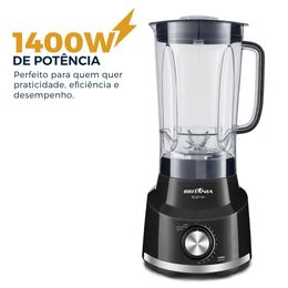 Liquidificador Britânia 1400W 3,2L 12 Velocidades BLQE14A - Outlet