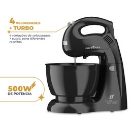 Batedeira Britânia 500W 4 velocidades Pérola 550 Double Bowl - Outlet