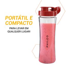 Liquidificador Philco Fit Retrô Blender Vermelho 300W - Outlet