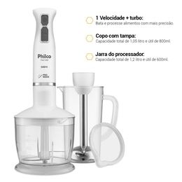 Mixer Philco 4 Lâminas Pro Maxx 2 e 1 500W PMX1000
