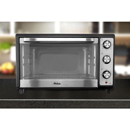 Forno Elétrico Philco 60L Preto Inox 4 Resistências PFE60I
