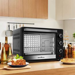 Forno Elétrico Britânia 40L Preto Multifunções 1500W BFE45PI